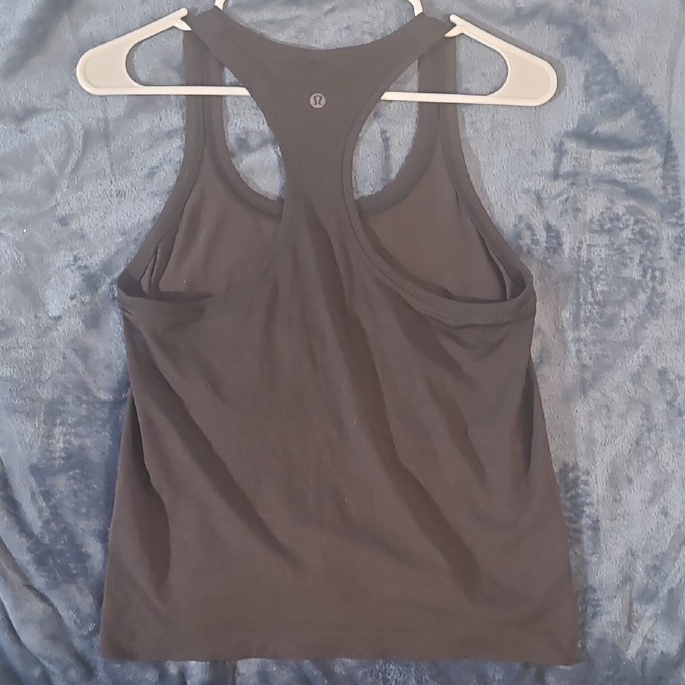 lululemon athletica Charcoal Racerback Tank Top
